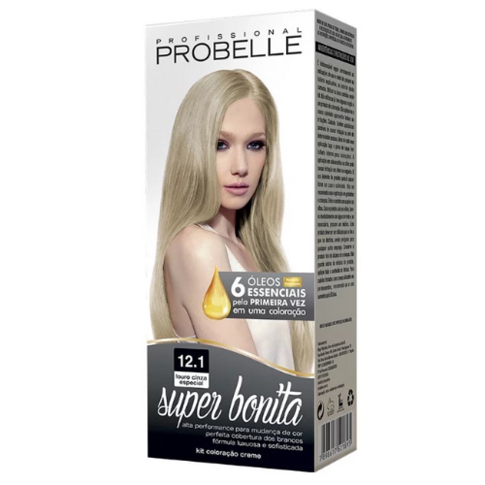 Coloração Probelle Super Bonita Louro Cinza Especial 12.1