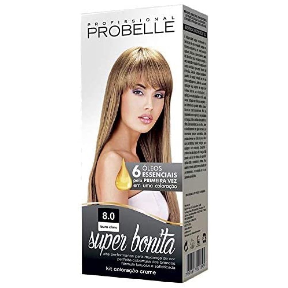 Coloração Probelle Super Bonita Louro Claro 8.0