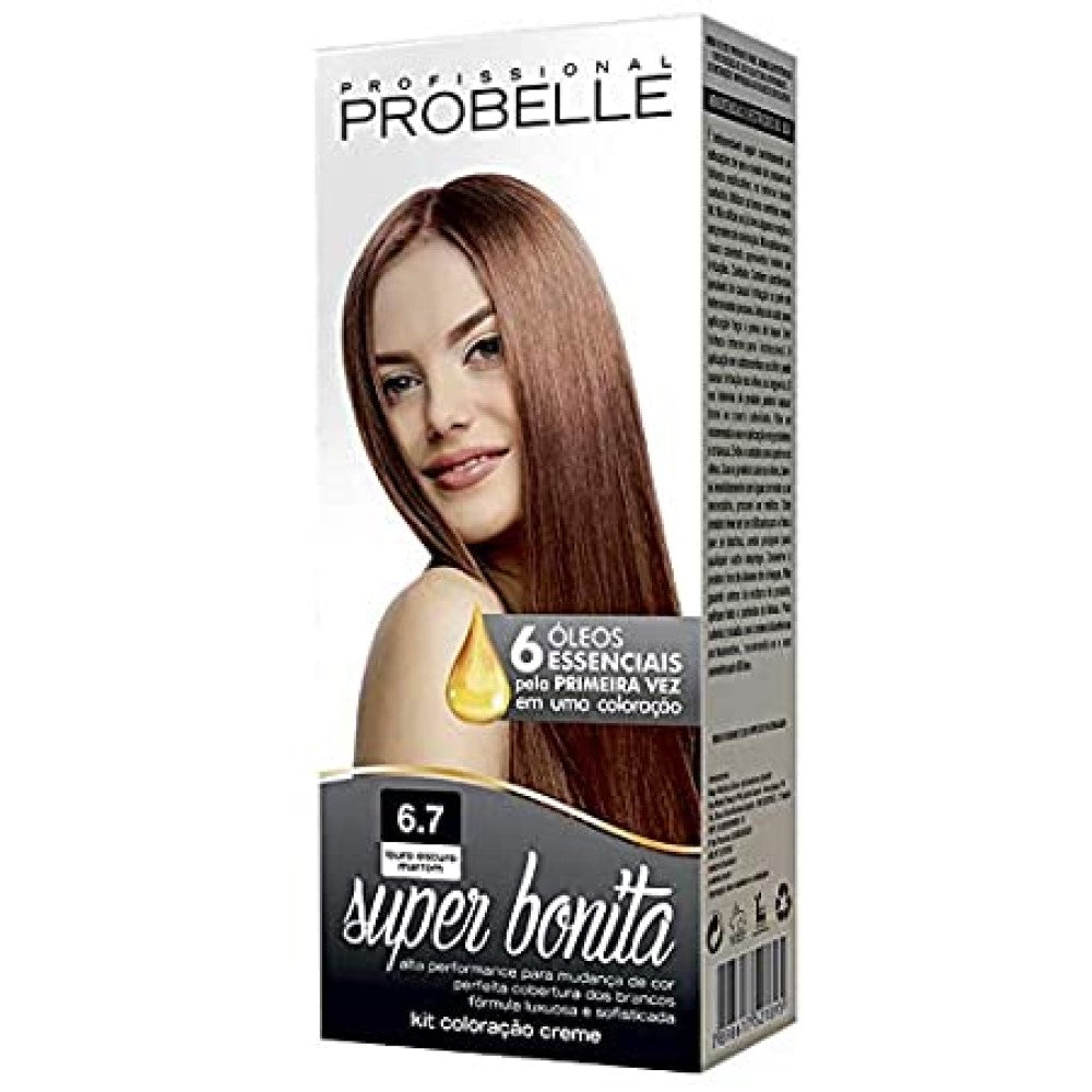 Coloração Probelle Super Bonita Louro Escuro Marrom 6.7
