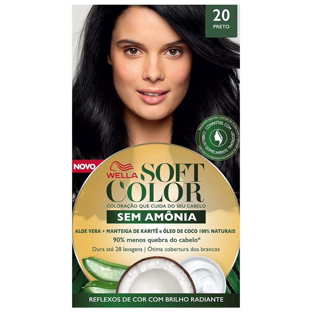 Tonalizante Soft Color Kit Preto 20
