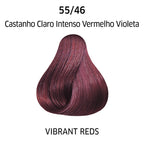 Coloração Wella Professionals Color Perfect Castanho Claro Intenso Vermelho Violeta 55/46