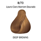 Coloração Wella Professionals Color Perfect Louro Claro Marrom Dourado 8/73