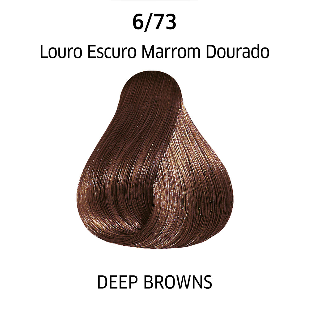 Coloração Wella Professionals Color Perfect Louro Escuro Marrom Dourado 6/73