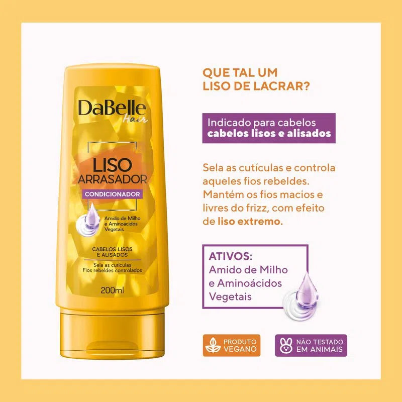 Condicionador DaBelle Liso Arrasador 200ml