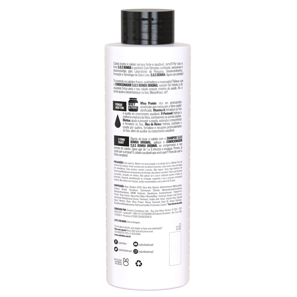 Condicionador Salon Line SOS Bomba Original 300ml