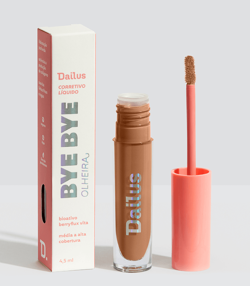Corretivo Líquido Dailus Bye Bye Olheira D8 Médio 4,5ml