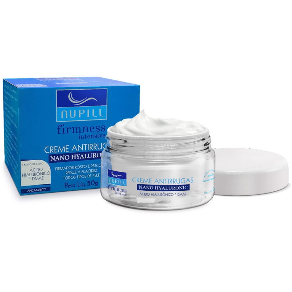 Creme Antirrugas Nupill Nano Hyaluronic + DMAE 50g