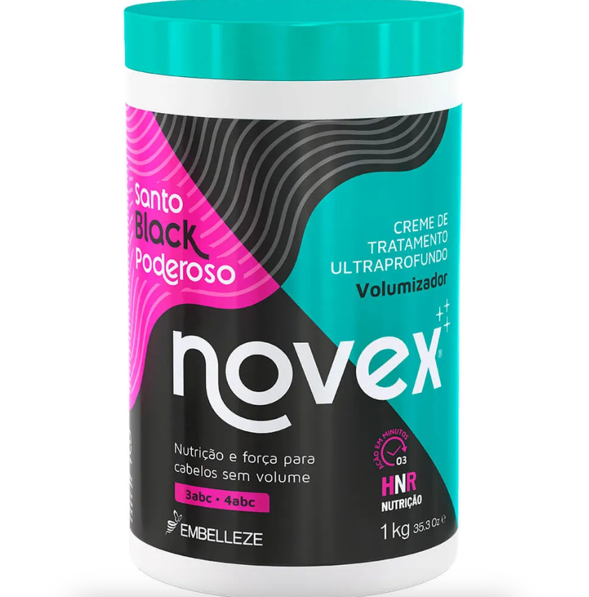 Creme de Tratamento Embelleze Novex Meus Cachos Santo Black Poderoso 1kg