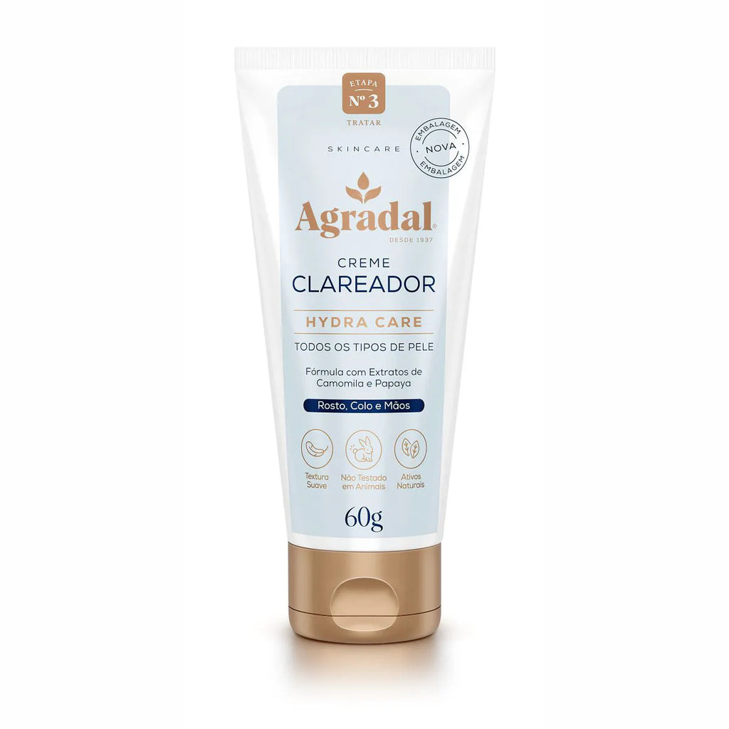 Creme Clareador Facial Agradal Hydra Care 60g