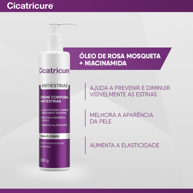 Creme Corporal Cicatricure Antiestrias 250g