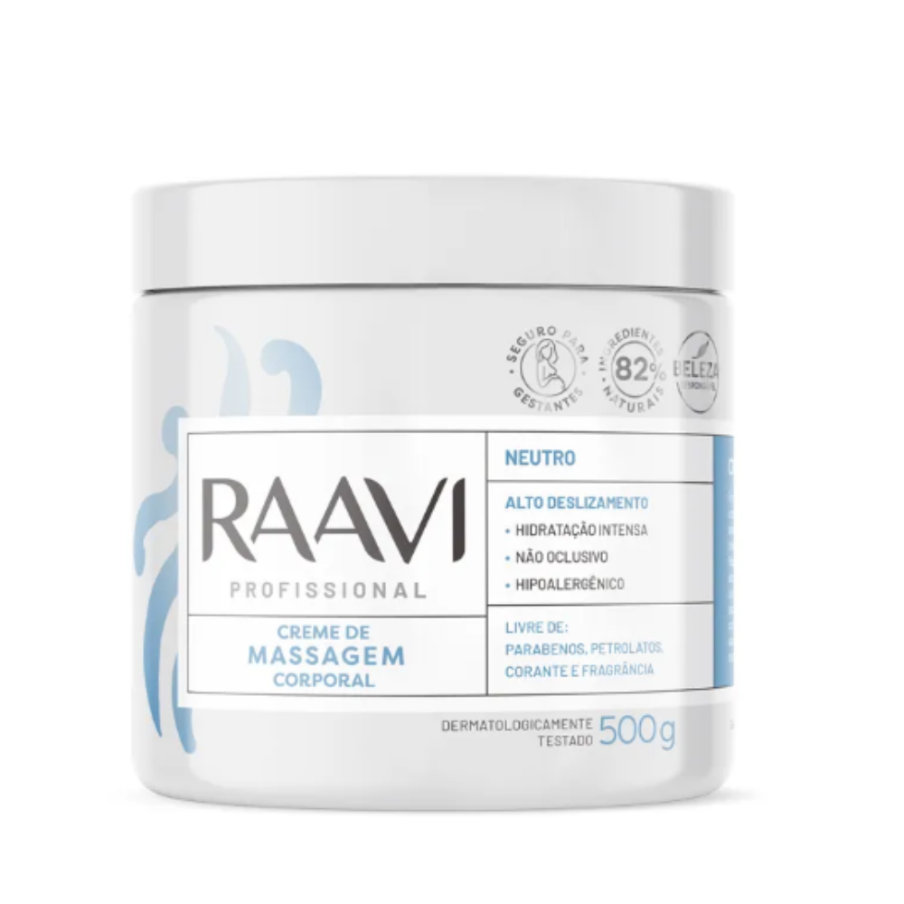 Creme de Massagem Raavi Corporal Neutro 500g
