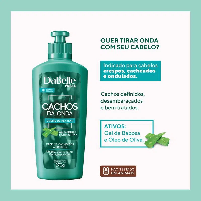 Creme para Pentear DaBelle Cachos da Onda 270g