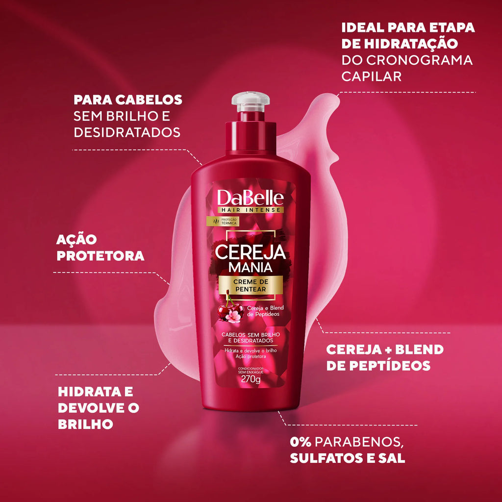 Creme para Pentear DaBelle Cereja Mania 270g