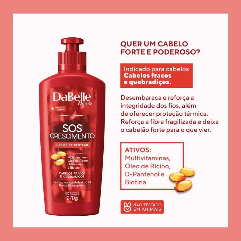 Creme para Pentear DaBelle SOS Crescimento 270g