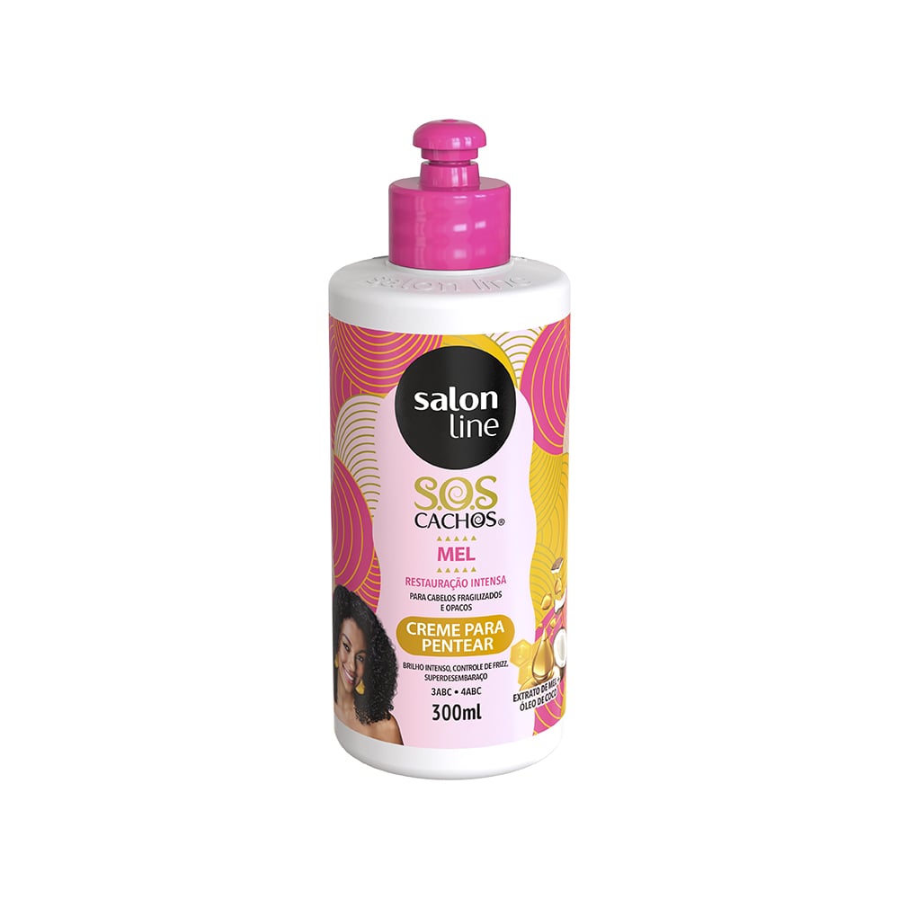 Creme para Pentear Salon Line SOS Mel Cachos Intensos 300ml