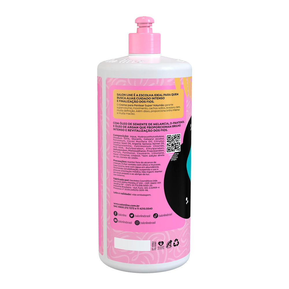 Creme para Pentear Salon Line Super Volumão 1L