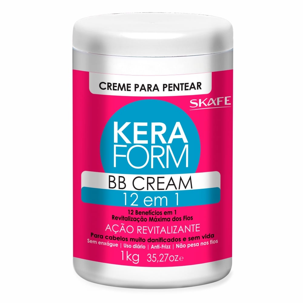Creme para Pentear Skafe Keraform BB Cream 12 em 1 1kg