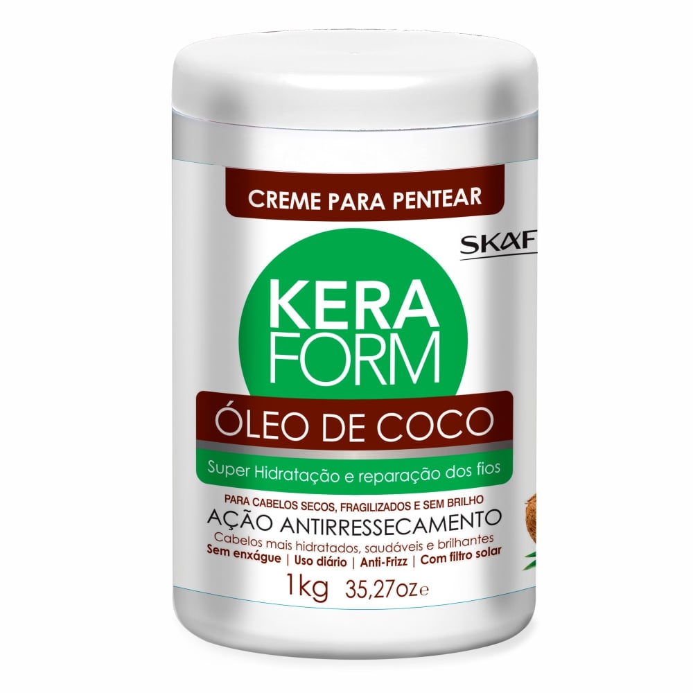 Creme para Pentear Skafe Keraform Óleo de Coco 1kg