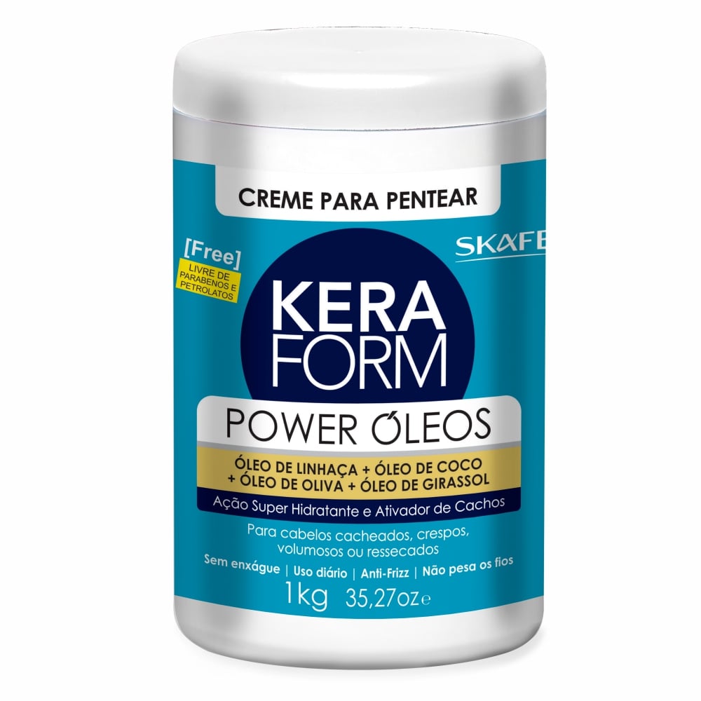 Creme para Pentear Skafe Keraform Power Óleos 1kg