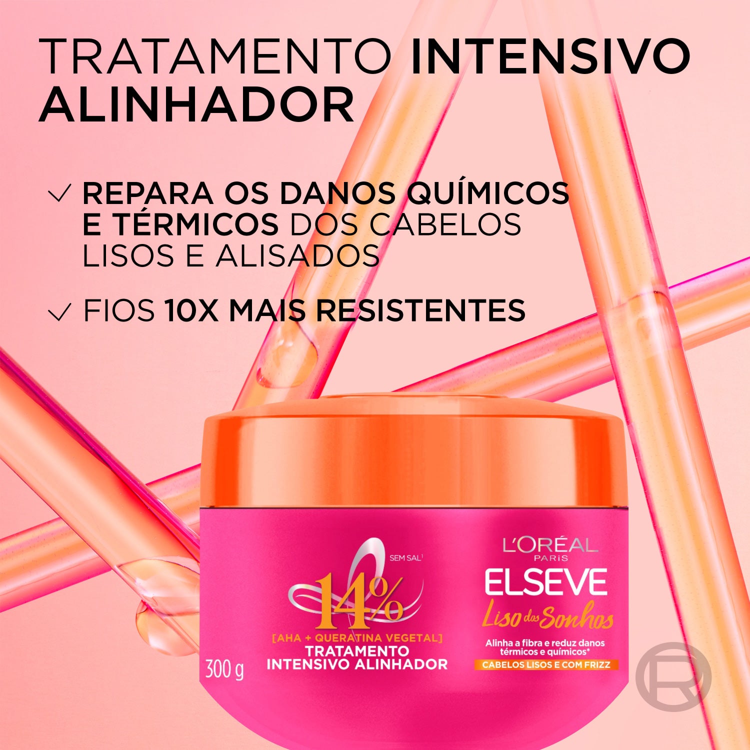 Creme de Tratamento Elseve Liso dos Sonhos Alinhador 300g