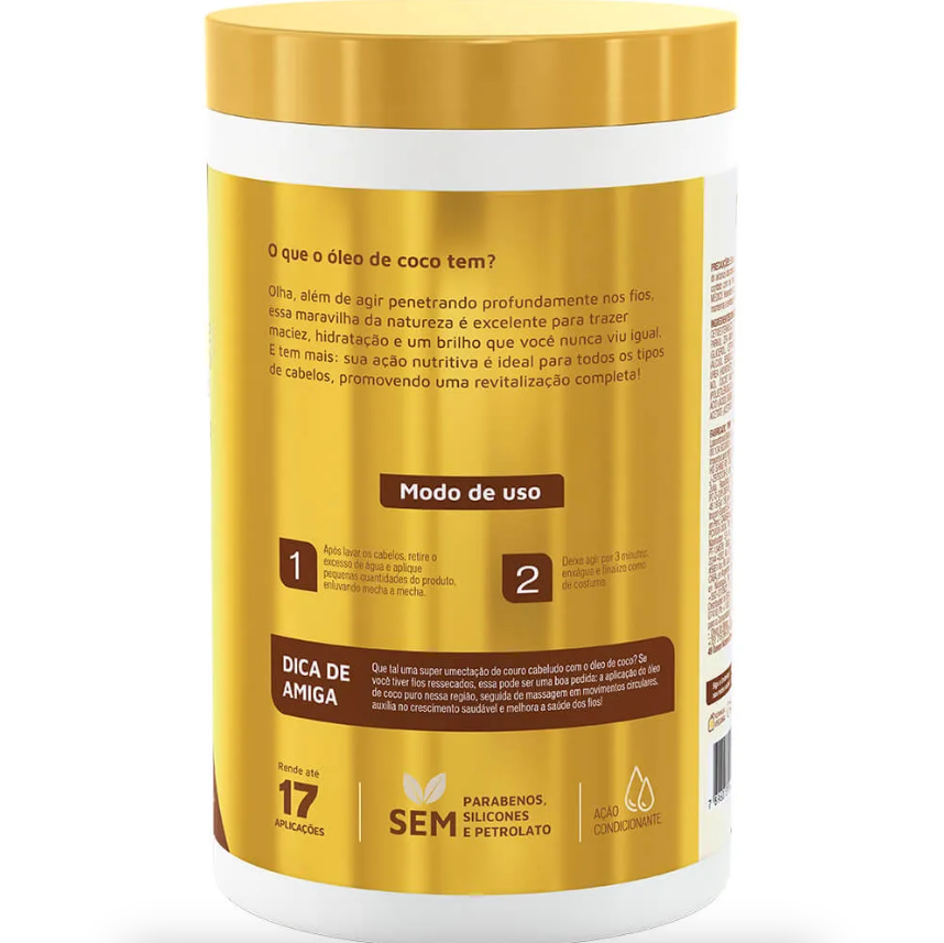 Creme de Tratamento Embelleze Novex Óleo de Coco 400g