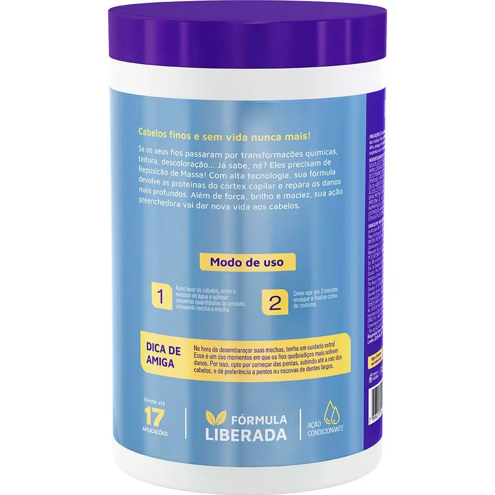 Creme de Tratamento Embelleze Novex Reposição de Massa 400g