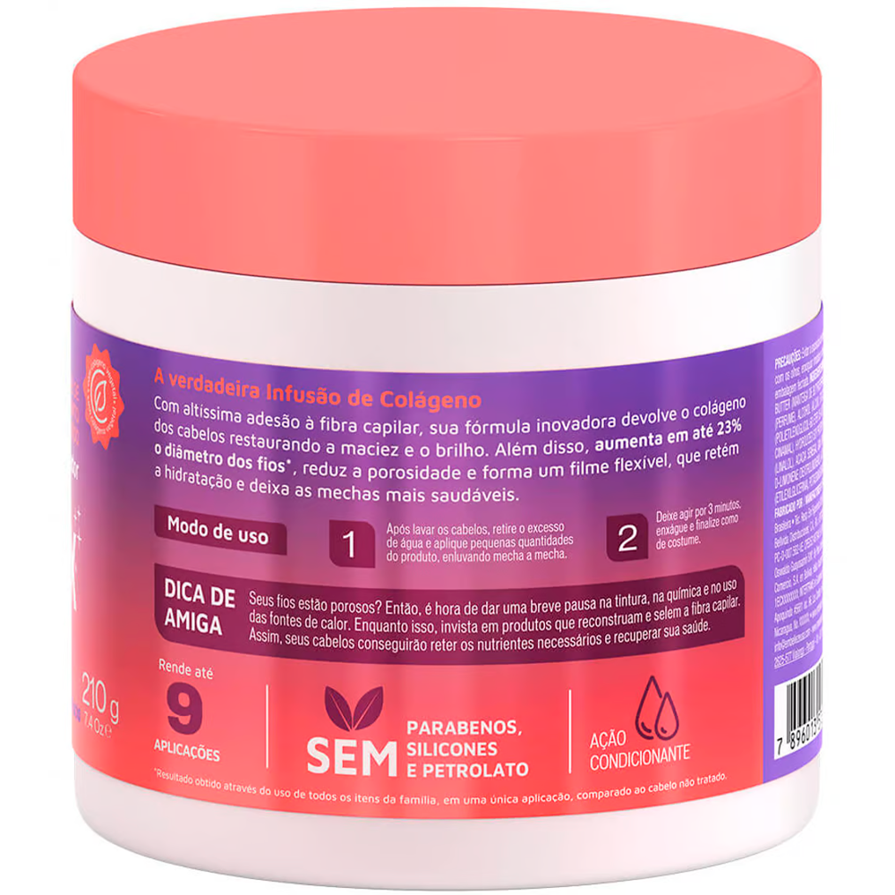 Creme de Tratamento Embelleze Novex Colágeno 210g