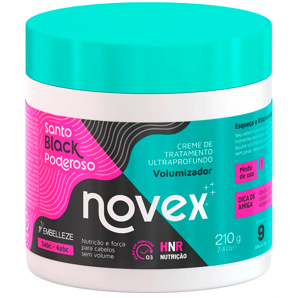 Creme de Tratamento Embelleze Novex Meus Cachos Santo Black 210g