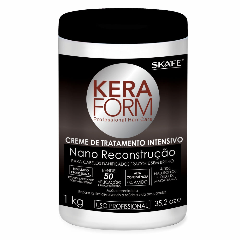 Creme de Tratamento Skafe Keraform Nano Reconstrução 1kg