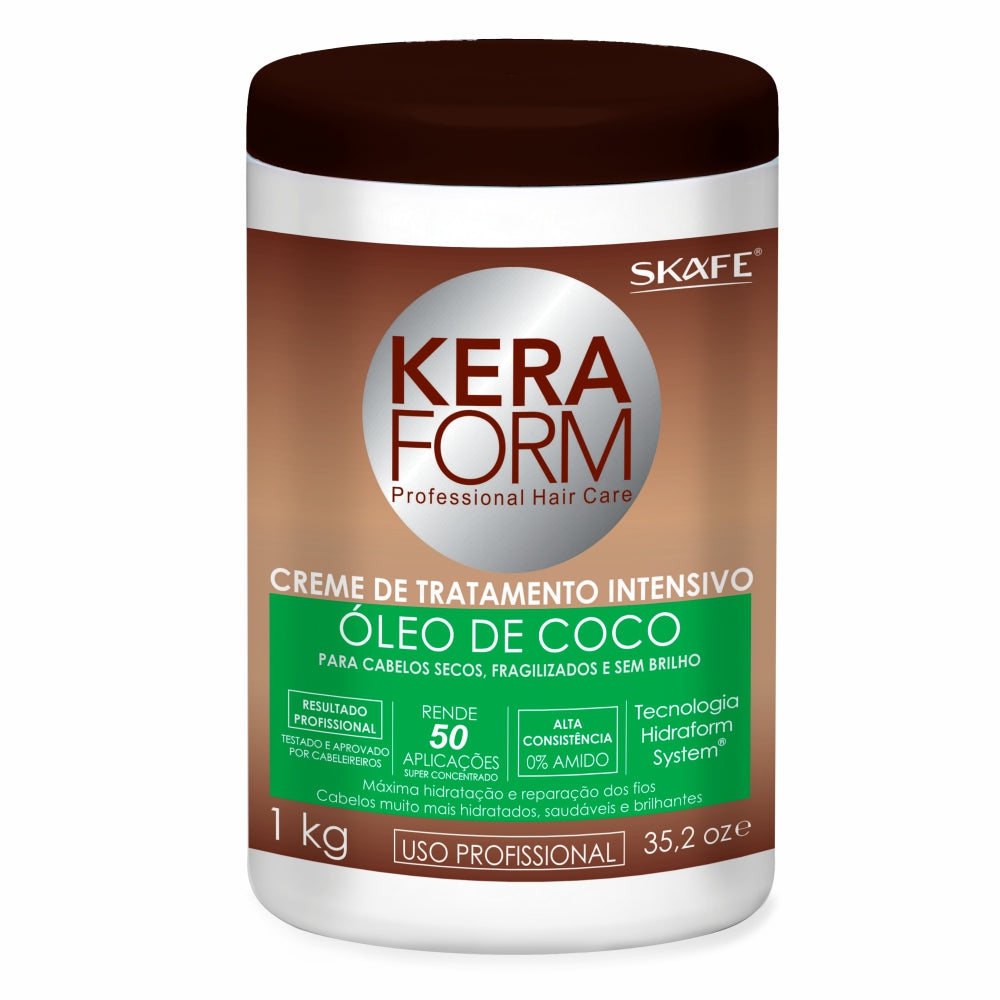 Creme de Tratamento Skafe Keraform Óleo de Coco 1kg
