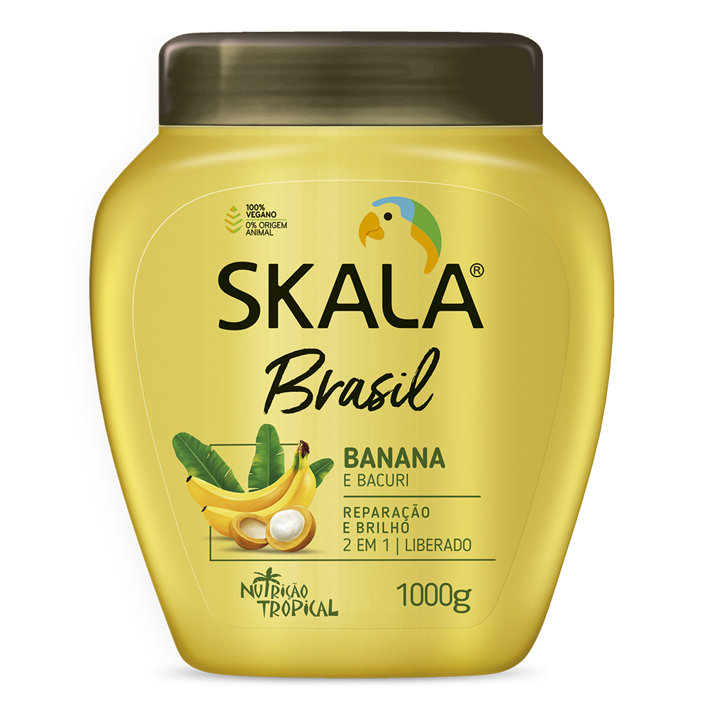 Creme de Tratamento Skala Brasil Banana e Bacuri 2 em 1 1000g