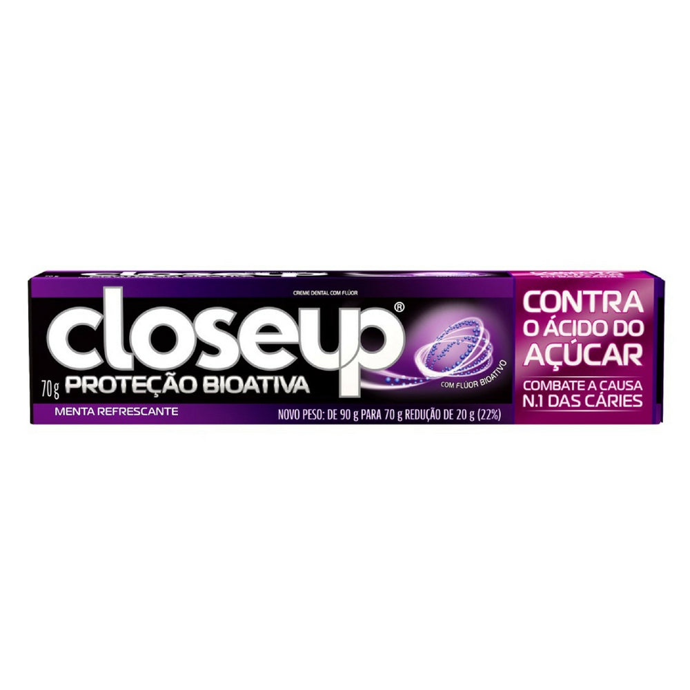 Creme Dental Close Up Proteção Bioativa Contra o Ácido do Açúcar 70gr