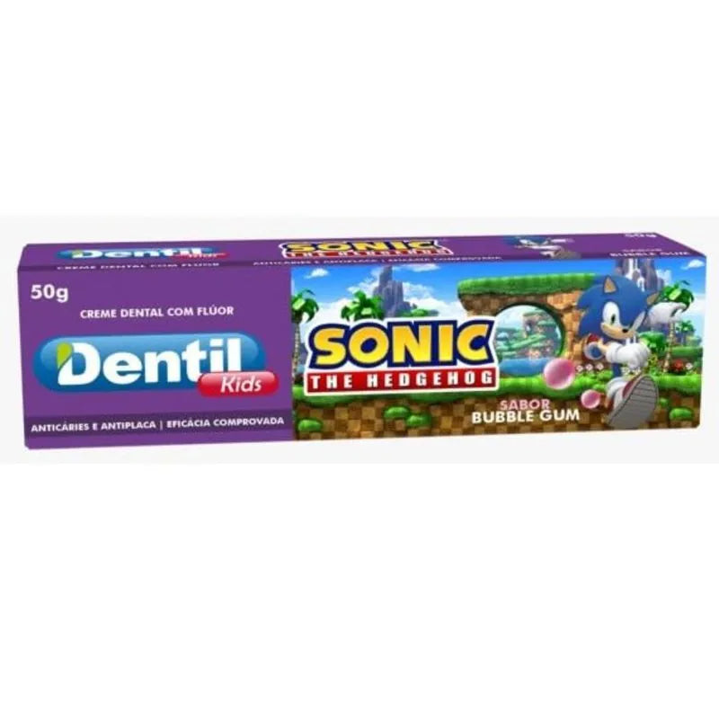 Creme Dental Dentil Kids Sonic Bubble Gum 50g