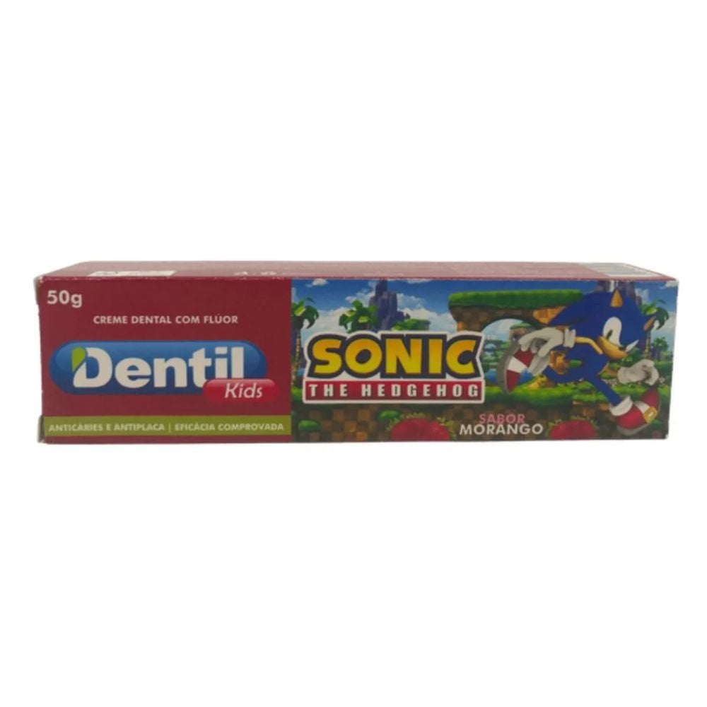 Creme Dental Dentil Kids Sonic Morango 50g