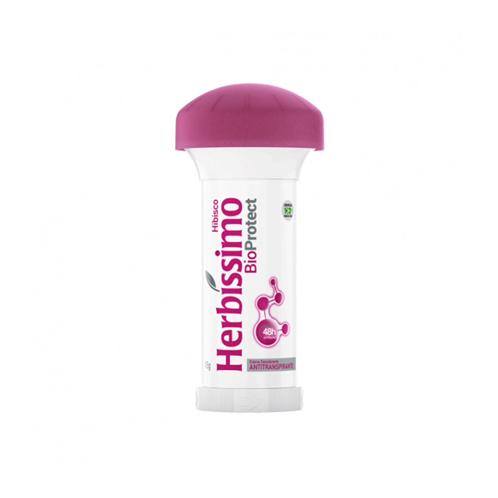 Creme Desodorante Antiperspirante Herbíssimo Bioprotect Hibisco 45g