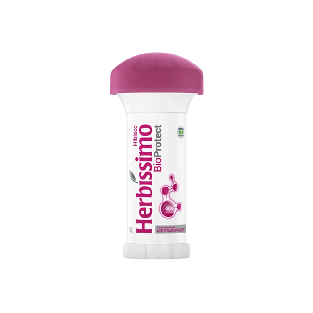 Creme Desodorante Antiperspirante Herbíssimo Bioprotect Hibisco 45g
