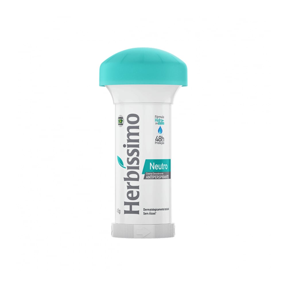 Creme Desodorante Antiperspirante Herbíssimo Stick Neutro 45g