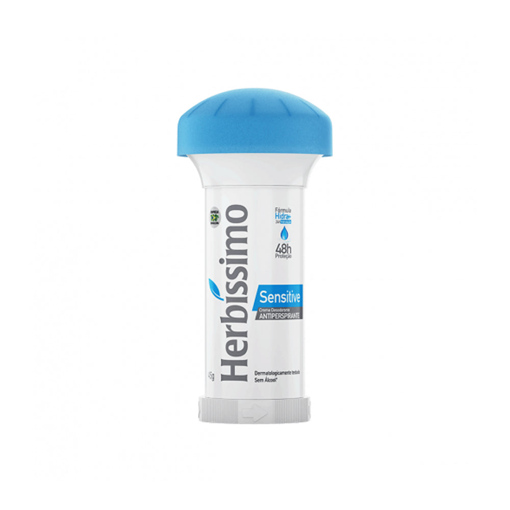 Creme Desodorante Antiperspirante Herbíssimo Stick Sensitive 45g