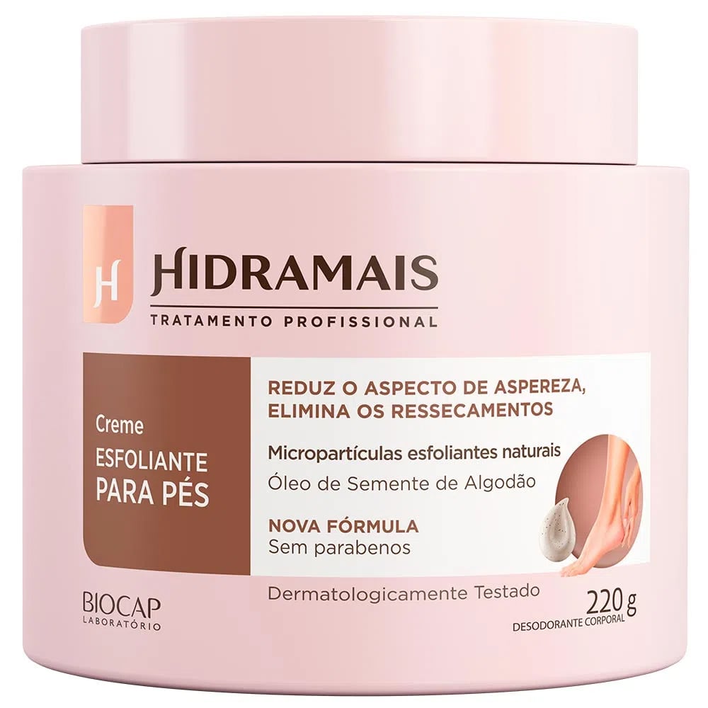 Creme Esfoliante para Pés Hidramais 220g