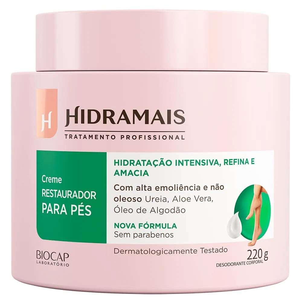 Creme Desodorante Hidramais Restaurador para Pés 220g