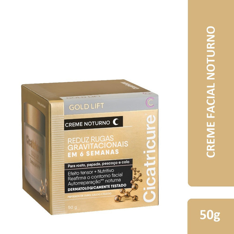 Creme Facial Cicatricure Gold Lift Noturno 50g