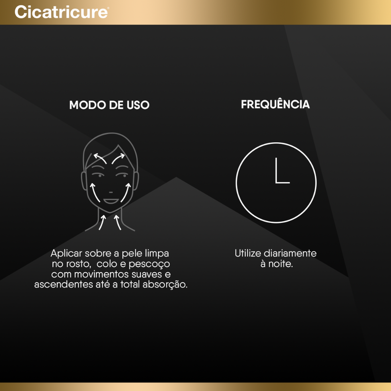 Creme Facial Cicatricure Gold Lift Noturno 50g