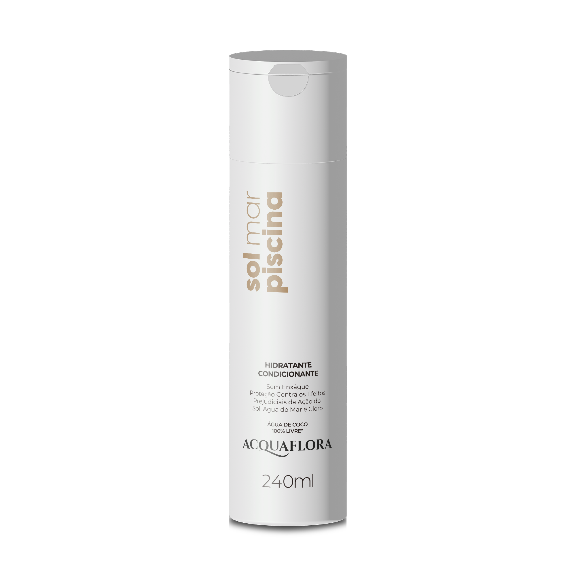 Creme Hidratante Sem Enxágue Acquaflora Sol, Mar e Piscina 240ml