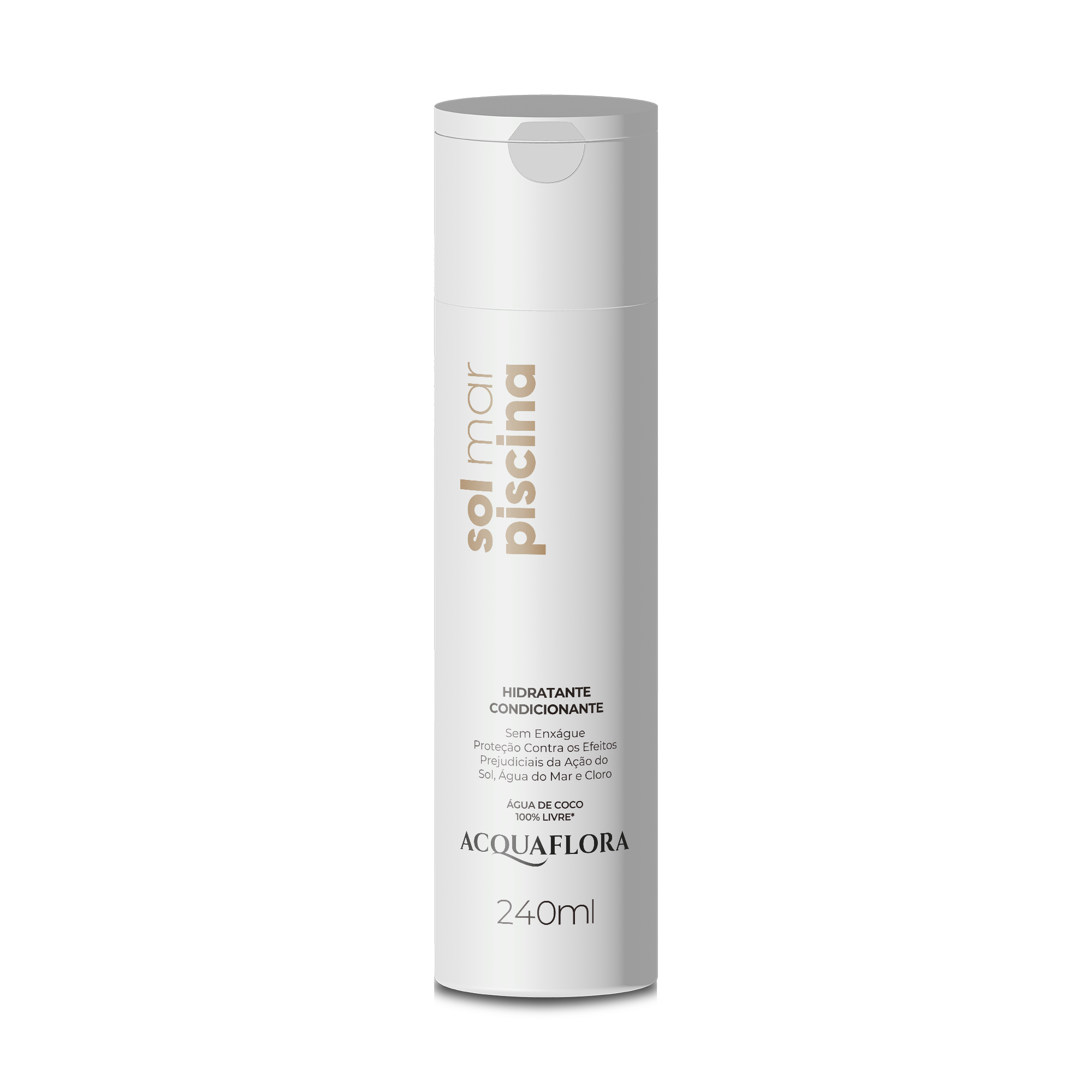 Creme Hidratante Sem Enxágue Acquaflora Sol, Mar e Piscina 240ml