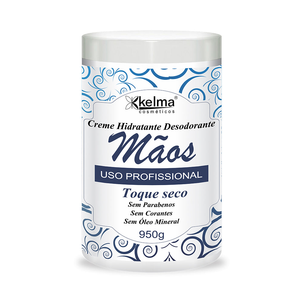 Creme Kelma Profissional Hidratante para Mãos Toque Seco 950g