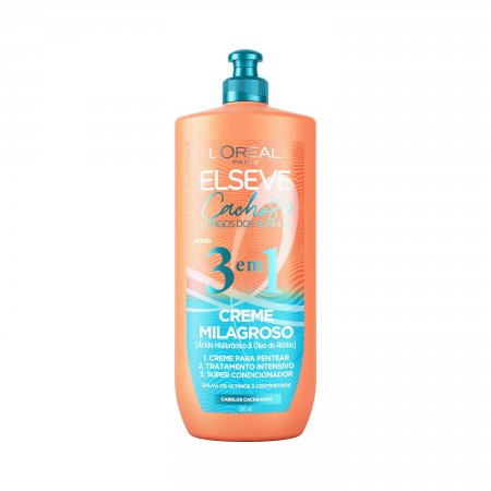 Creme Milagroso 3 em 1 L'Oréal Paris Elseve Cachos Longos dos Sonhos 500ml
