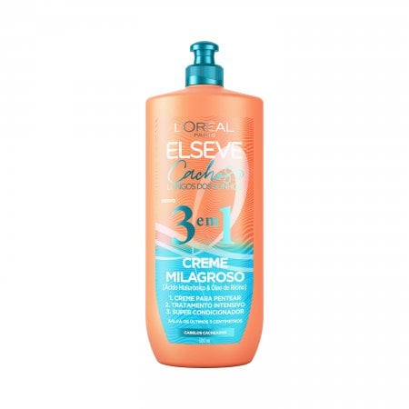 Creme Milagroso 3 em 1 L'Oréal Paris Elseve Cachos Longos dos Sonhos 500ml