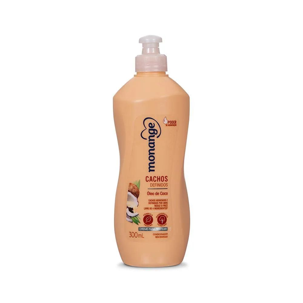 Creme para Pentear Monange Cachos Definidos Óleo de Coco 300ml