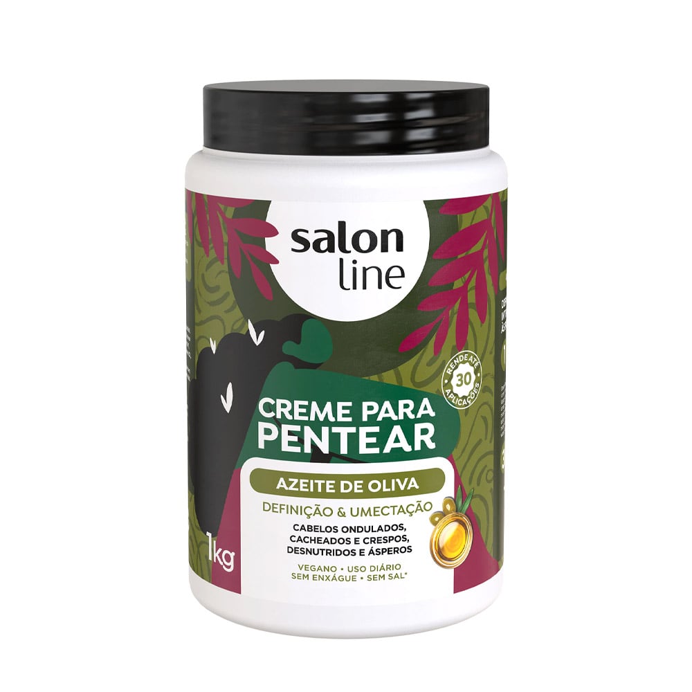 Creme para Pentear Salon Line Azeite de Oliva 1kg