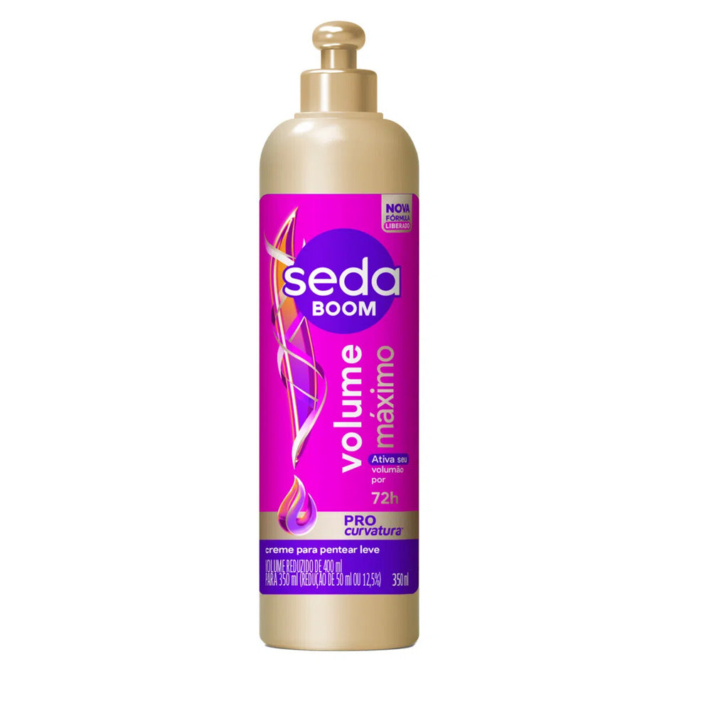Creme para Pentear Seda Boom Pro Curvatura Volume Máximo 350ml